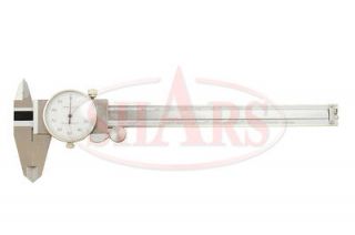 DIAL CALIPER WITH 150 MM METRIC READING ON BEAM