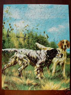 Guild Picture Puzzle ON POINT 304 pcs HUNTING DOGS Complete in Box
