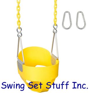 SWING SEAT FULL BUCKET WITH 5 1/2 COATED CHAIN   SWING SET PLAYGROUND 