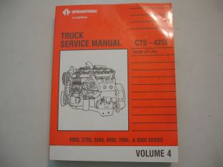 International 2000 3700 3800 4000 7000 8000 Series Service Manual CTS 