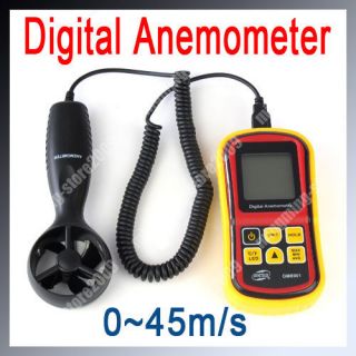 Digital LCD Electronic Wind Speed Meter Anemometer Thermometer Measure 