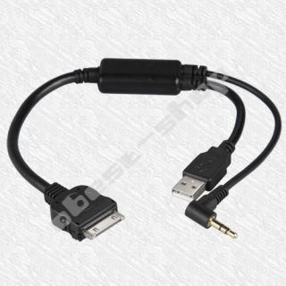 USB Interface Adapter Y Cable Cord for iPhone 3G iPod Nano BMW E88