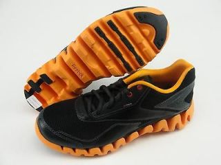 Reebok Zigactivate Kids Shoe Gs Girl Boys Orange Black Sneaker J88318 