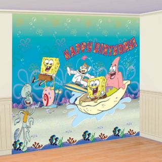 Spongebob Giant Decorating Kit Room Rolls XLG Scene Setter Party 