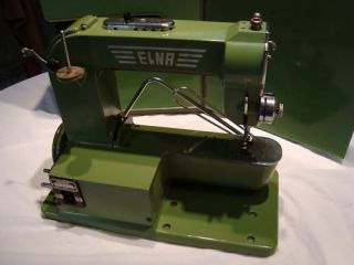 Rare Elna Grasshopper Sewing Machine+Case 