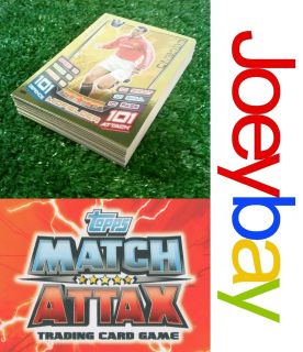COMPLETE YOUR MATCH ATTAX 12/13 COLLECTION = CHOOSE FULL SET FROM MENU 