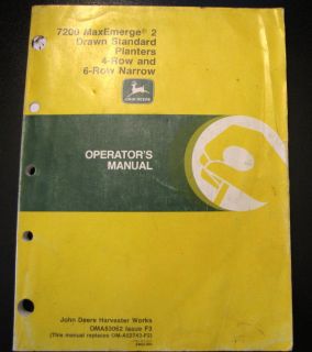 John Deere 7200 Max Emerge 2 Drawn Standard Planters Operator Manual 4 