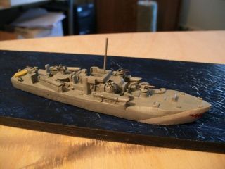 300 Scale Mini British Fairmile D Torpedo Boat Completely Detail 