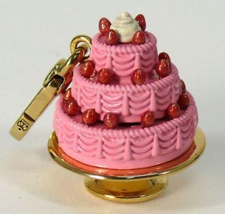 NWT JUICY COUTURE Gold Tiered Cake Charm for Bracelet/Neckl​ace 100 
