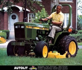 1981 John Deere 650 Lawn & Garden Tractor Factory Photo