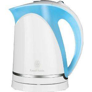 Russell Hobbs 14873 2 L Inspira Cordless Kettle in White and Pale Blue 