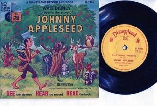 Walt Disney Disneyland Story Of Johnny Appleseed Book+Record USA 7 