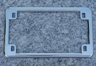 CHROME MOTORCYCLE LICENSE PLATE FRAME