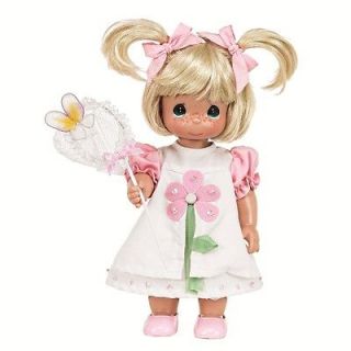PRECIOUS MOMENTS DOLL * * 12 Butterfly Kisses   Blonde VINYL NEW
