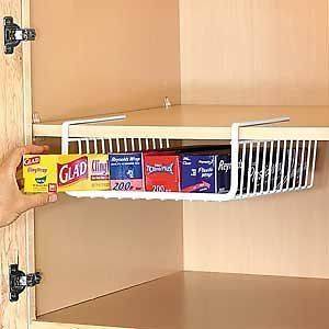   Wire Rack Storage Organizer Kitchen Cabinet Spice Boxes Jars Pantry