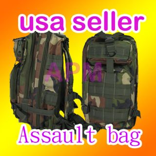Tactical MOD 3 Day Assault Molle Backpack Bag CAMO