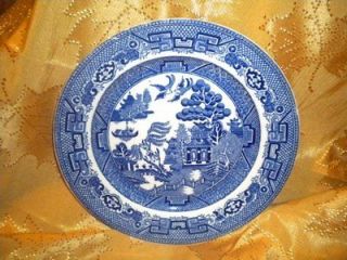 Antique Blue Willow Plate Allertons England