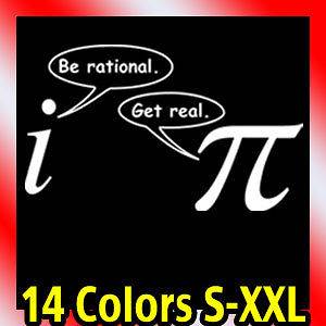 BE RATIONAL GET REAL WOMENS T Shirt math nerd funny tee