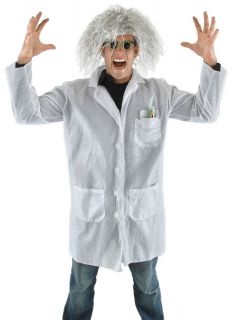  Crazy Zany Professor Costume Kit Glasses Wig Adult Mens Doc Future