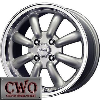 14 Silver Konig Rewind Wheels Rims 4x114.3 4 Lug Accord Sentra Versa 