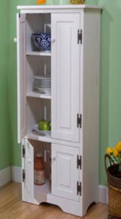 White Pine Wood Kitchen Restaurant Pantry 2 Door Kitchen Cabinet 