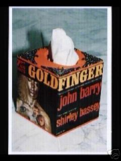 GOLDFINGER Motion Picture Soundtrack TISSUE BOX HOLDER