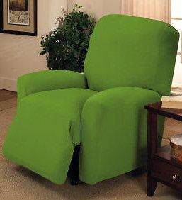 JERSEY RECLINER COVER LAZY BOY    LIME GREEN    STRETCH FITS 