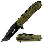   Brown US Army Tank Buster Spring Assisted Rescue Folding Knife