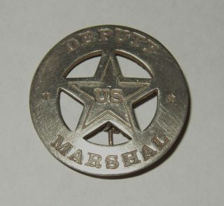   Marshal Sheriff Antique Western Replica Lawman Badge Police (#61