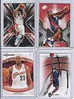 LeBron James 4 Card Lot. Premium Brands Assorted Years   Great Value 