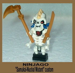 NINJAGO Lego Samukai Nuckal 4 Armed Mutant Ninja w/acc NEW custom READ 