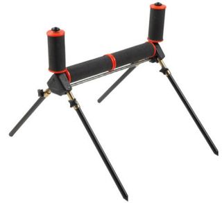   TACKLE POLE ROLLER FREE STANDING FOUR ADJUSTABLE LEGS FOR FISHING
