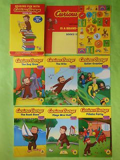 NEW LOT CURIOUS GEORGE BEGINNING READERS LEARN TO READ BOX SET