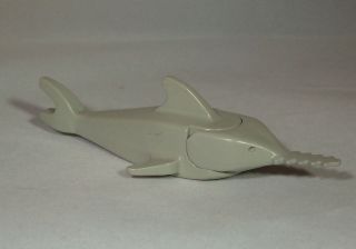 Lego   Light Grey Shark Minifigure   Sawfish / Swordfish