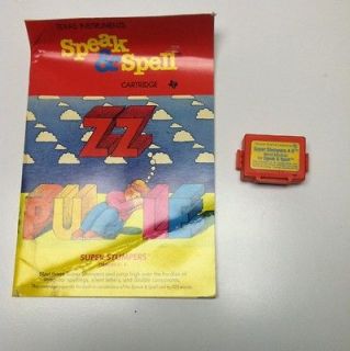   Speak & and Spell Expansion Module SUPER STUMPERS 4 6 Retro Learning