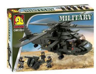 MILITARY HELICOPTER OM3303 OXFORD BLOCKS