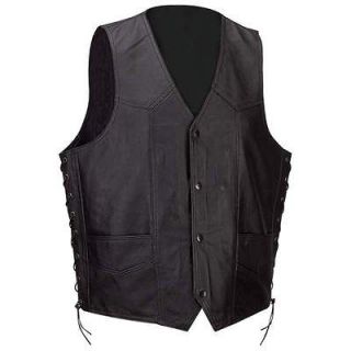 leather motorcycle vests in Clothing, 