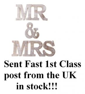 Mr & Mrs Sign Wooden letters Mr and Mrs wedding gift and Table 