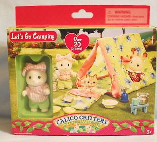 Calico Critters LETS GO CAMPING Cat, Tent & Accessories Set *NEW*