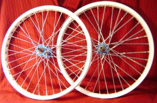 Bullseye + Pro Class bmx race wheel set vintage old school 36h hubs 