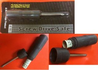 Screwdriver Diversion Safe Can Stash Hidden Spy Stealth Hide Secret 