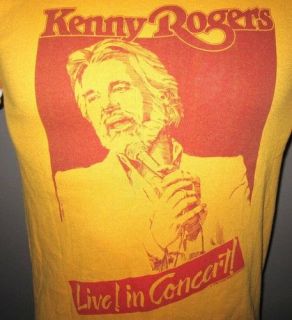 VINTAGE 80S 1984 KENNY ROGERS WORLD TOUR LIVE IN CONCERT COUNTRY T 