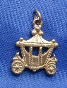 English Silver Royal Carriage Charm