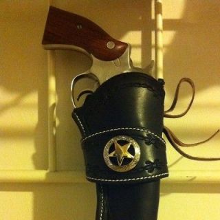 Western Leather Gun Holster Single Actuon Cowboy Action