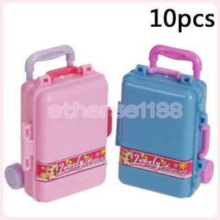   Modern Family Rolling Suitcase Luggage For Barbie Doll Accessories