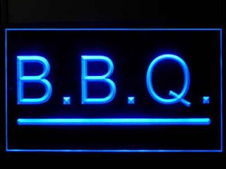 110086B LED Sign BBQ Grills Barbecue Shop Light Sign KOU11