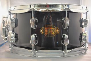 Ludwig Epic The Brick 20 ply Birch Snare Drum 7x14   Trans Black 