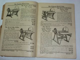 VINTAGE 1922 23 WOOD SAWING MACHINERY & FARM IMPLEMENTS CATALOG SAWS 