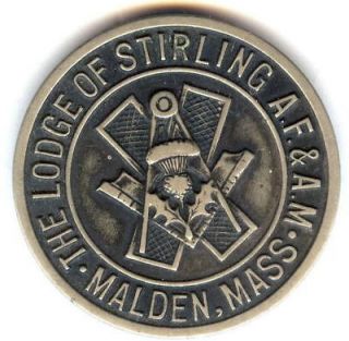 Masonic medal Lodge #341 Oxnard California 75 th YEAR