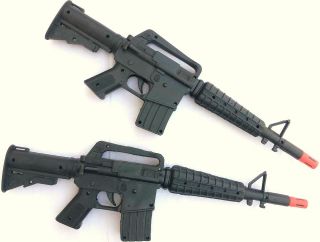 2x Military Dual M 16 Rifle Toy Machine Gun, Guns Rifle Set SAFE